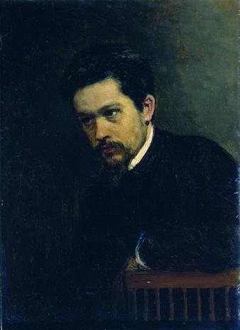 Self-Portrait ca 1895 by Nikolay Yaroshenko (1846-1898)   Location TBD